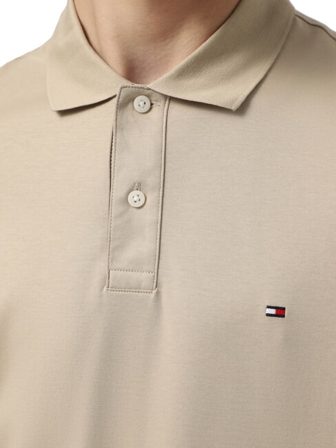 TH polo en coton &agrave; manches courtes santal - chemise polo