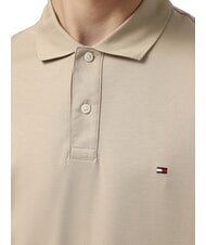 TOMMY HILFIGER TH polo en coton &agrave; manches courtes santal - chemise polo - 3