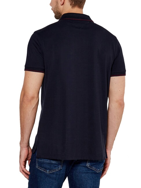 TH polo &agrave; manches courtes avec passepoil ciel du d&eacute;sert - chemise polo