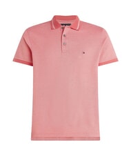 TOMMY HILFIGER TH polo en coton &agrave; manches courtes rose - chemise polo - 4