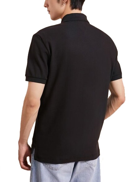 TH polo en coton &agrave; manches courtes ck noir - chemise polo