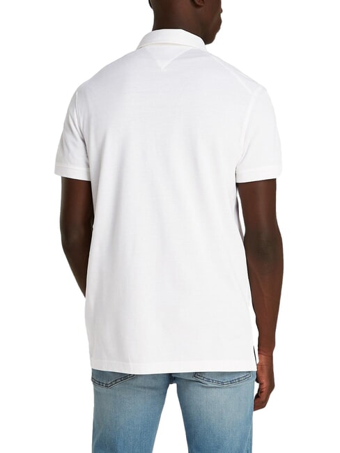 TH Polo &agrave; manches courtes avec logo sur la manche blanc optique - chemise polo
