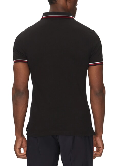 TH TIPPED polo &agrave; manches courtes coupe ajust&eacute;e noir - chemise polo