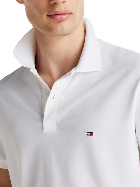 TH polo en coton &agrave; manches courtes blanc - chemise polo