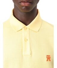 TOMMY HILFIGER TH Polo &agrave; manches courtes avec broderie monogramme citronnelle - chemise polo - 3