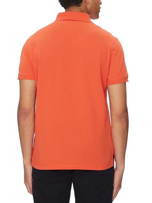 TH polo &agrave; manches courtes coupe classique orange &eacute;clatant - chemise polo
