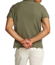 TOMMY HILFIGER TH Polo &agrave; manches courtes avec broderie monogramme vert de bataille - chemise polo - 2