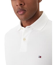 TOMMY HILFIGER TH polo &agrave; manches courtes coupe classique blanc - chemise polo - 3