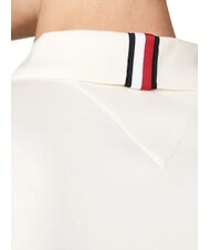 TOMMY HILFIGER TH Polo &agrave; manches courtes avec ruban au col blanc - chemise polo - 3