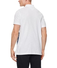 TOMMY HILFIGER TH Polo &agrave; manches courtes imprim&eacute; blanc - chemise polo - 2