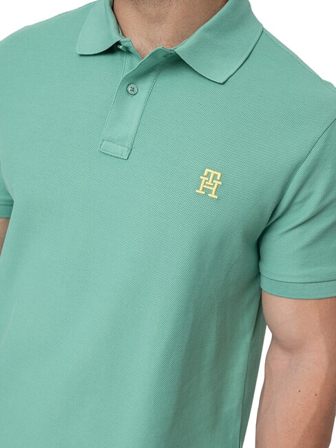 TH Polo &agrave; manches courtes avec broderie monogramme Fort Green - chemise polo
