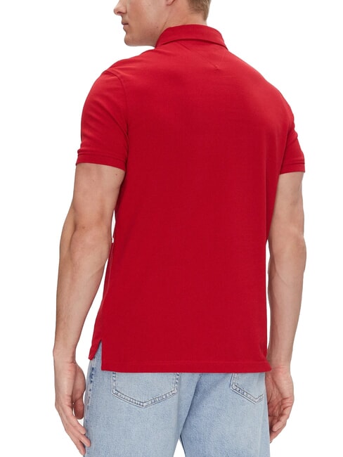 TH polo &agrave; manches courtes coupe classique rouge moyen - chemise polo