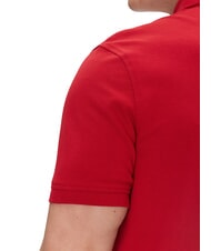 TOMMY HILFIGER TH polo &agrave; manches courtes coupe classique rouge moyen - chemise polo - 4