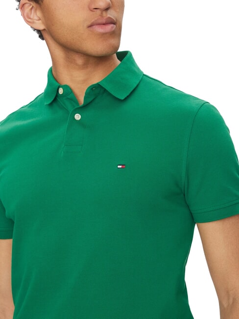 TH polo &agrave; manches courtes coupe classique nouveau vert - chemise polo