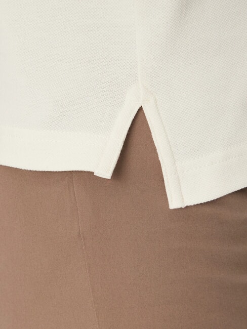 TH polo &agrave; manches courtes coupe classique p&eacute;tale d'ivoire - chemise polo