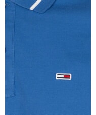 TOMMY HILFIGER TH JEANS polo &agrave; manches courtes coupe ajust&eacute;e temps bleu - chemise polo - 3