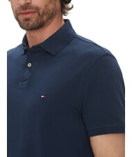 TOMMY HILFIGER TH polo &agrave; manches courtes coupe classique ciel nocturne - chemise polo - 3