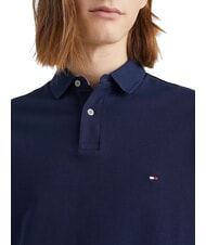 TOMMY HILFIGER TH polo &agrave; manches courtes coupe classique marine carbone - chemise polo - 3