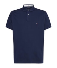 TOMMY HILFIGER TH polo &agrave; manches courtes coupe classique marine carbone - chemise polo - 4