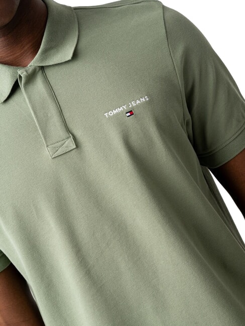 TH JEANS Polo &agrave; manches courtes avec logo Aruba Vert - chemise polo