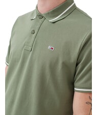TOMMY HILFIGER TH JEANS polo &agrave; manches courtes coupe ajust&eacute;e Aruba Vert - chemise polo - 3