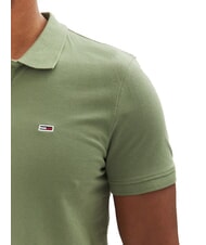 TOMMY HILFIGER TH JEANS Polo &agrave; manches courtes avec drapeau Aruba Vert - chemise polo - 3