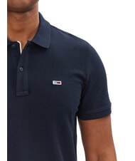 TOMMY HILFIGER TH JEANS Polo &agrave; manches courtes avec drapeau marine nuit noire - chemise polo - 3