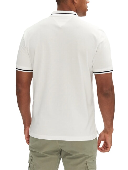 TH JEANS polo &agrave; manches courtes coupe ajust&eacute;e &eacute;cru - chemise polo