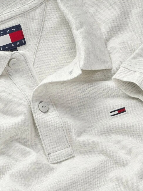 TH JEANS Polo &agrave; manches courtes avec drapeau bruy&egrave;re blanche comme neige - chemise polo