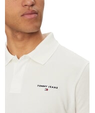 TOMMY HILFIGER TH JEANS Polo &agrave; manches courtes avec logo &eacute;cru - chemise polo - 3