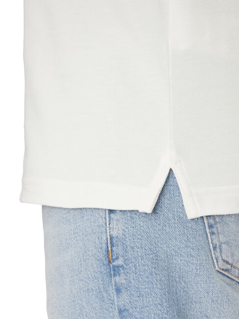 TH JEANS Polo &agrave; manches courtes avec logo &eacute;cru - chemise polo