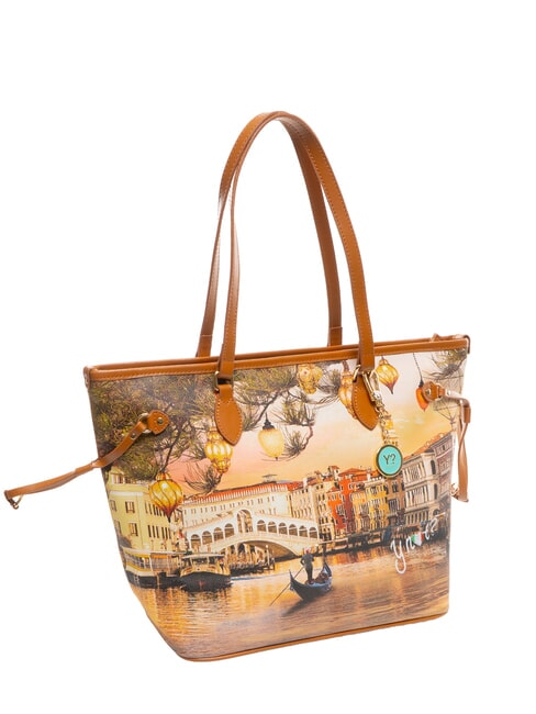 YESBAG Grand sac de courses Venise de No&euml;l - Sacs pour Femme