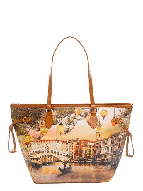 YESBAG Grand sac de courses Venise de No&euml;l - Sacs pour Femme