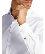 TOMMY HILFIGER TH chemise en coton stretch blanc optique - Chemises pour hommes - 3