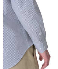 TOMMY HILFIGER TH chemise &agrave; manches longues saphir fonc&eacute; / rayures blanches - Chemises pour hommes - 3