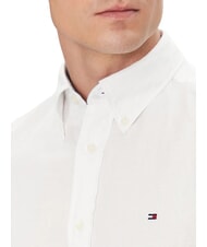 TOMMY HILFIGER TH Chemise &agrave; manches courtes boutonn&eacute;e blanc optique - Chemises pour hommes - 3