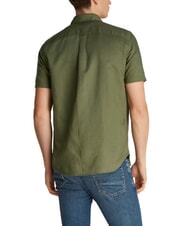TOMMY HILFIGER TH Chemise &agrave; manches courtes boutonn&eacute;e vert de bataille - Chemises pour hommes - 2