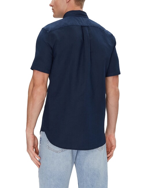 TH Chemise &agrave; manches courtes boutonn&eacute;e marine carbone - Chemises pour hommes