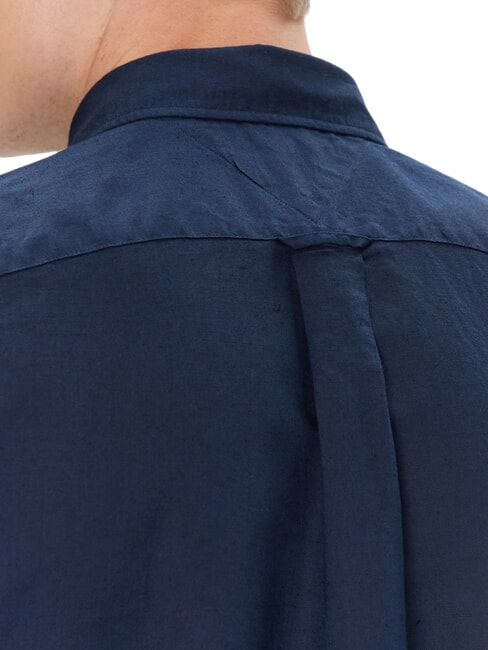 TH Chemise &agrave; manches courtes boutonn&eacute;e marine carbone - Chemises pour hommes