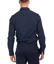 TOMMY HILFIGER TH Chemise en coton stretch &agrave; manches longues blazer bleu marine - Chemises pour hommes - 2