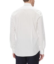 TOMMY HILFIGER TH Chemise en coton stretch &agrave; manches longues blanc optique - Chemises pour hommes - 2