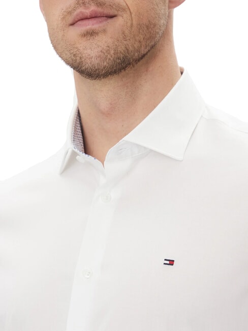 TH Chemise en coton stretch &agrave; manches longues blanc optique - Chemises pour hommes