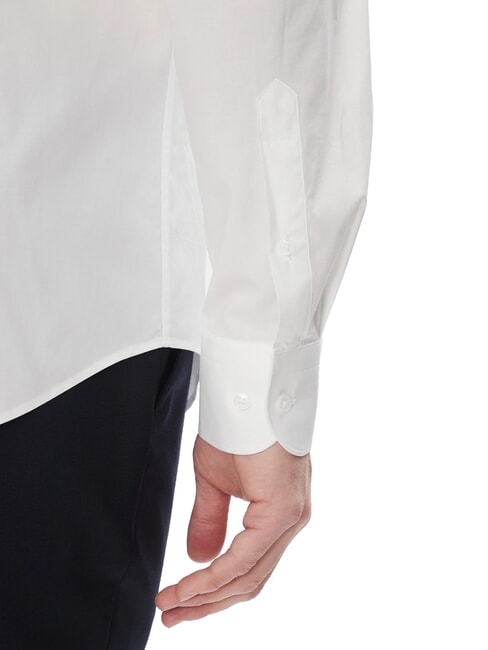 TH Chemise en coton stretch &agrave; manches longues blanc optique - Chemises pour hommes