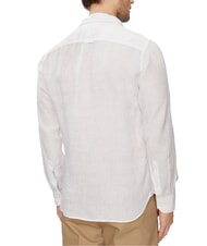 TOMMY HILFIGER TH chemise en lin &agrave; manches longues coupe classique - Chemises pour hommes