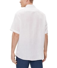TOMMY HILFIGER TH chemise en lin &agrave; manches courtes coupe classique blanc optique - Chemises pour hommes - 2