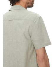 TOMMY HILFIGER TH JEANS Chemise &agrave; manches courtes en lin et coton Aruba Vert - Chemises pour hommes - 4