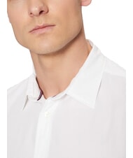 TOMMY HILFIGER TH Chemise en coton &agrave; manches longues blanc optique - Chemises pour hommes - 3
