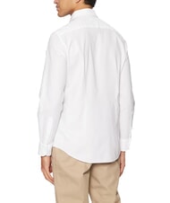 TOMMY HILFIGER TH chemise &agrave; manches longues coupe ajust&eacute;e blanc optique - Chemises pour hommes - 2