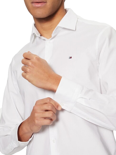 TH chemise &agrave; manches longues coupe ajust&eacute;e blanc optique - Chemises pour hommes