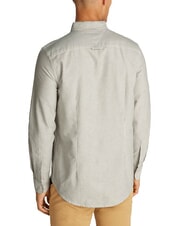 TOMMY HILFIGER TH JEANS chemise ray&eacute;e &agrave; manches longues marine nuit noire - Chemises pour hommes - 2